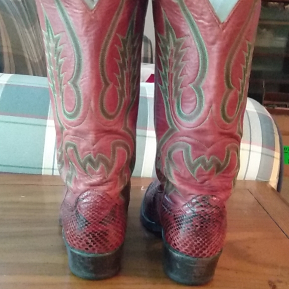 LARRY MAHAN SNAKE BOOTS. 8 - Picture 7 of 7